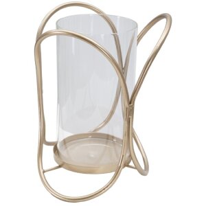 Mauro Ferretti soporte para velas Glox Dunkel diam 16x21,5 cm color bronce