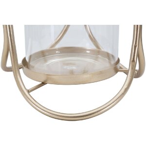 Mauro Ferretti soporte para velas Glox Dunkel diam 16x21,5 cm color bronce