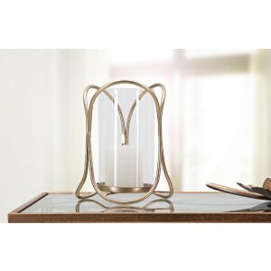 Mauro Ferretti soporte para velas Glox Dunkel diam 16x21,5 cm color bronce