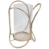 Mauro Ferretti soporte para velas Glox Dunkel diam 16x21,5 cm color bronce