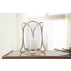 Mauro Ferretti soporte para velas Glox Dunkel diam 16x21,5 cm color bronce