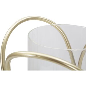 Mauro Ferretti Candil con soporte Glox diam. 16x21,5 cm color dorado