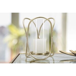 Mauro Ferretti Candil con soporte Glox diam. 16x21,5 cm color dorado