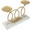 Mauro Ferretti Candelabro Infinito para 2 Velas 30x9x20 cm dorado