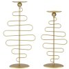 Mauro Ferretti Candelabro Alid – Set de 2 25x16x51 cm & 20x16x43 cm dorado
