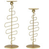 Mauro Ferretti Candelabro Alid – Set de 2 25x16x51 cm & 20x16x43 cm dorado