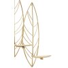 Mauro Ferretti Soportehalador de velas en forma de hoja para 5 velas 66x14x56 cm dorado