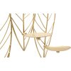 Mauro Ferretti Soportehalador de velas en forma de hoja para 5 velas 66x14x56 cm dorado
