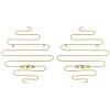 Mauro Ferretti Soportes para velas de pared Alid Set de 2 33x10x34 cm gold