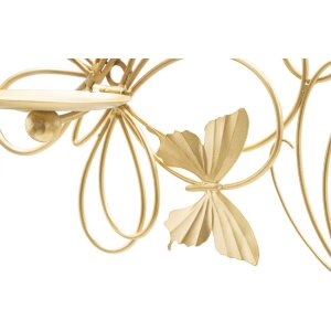 Mauro Ferretti Candelabro de pared Mariposas 3 luces...