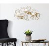 Mauro Ferretti Candelabro de pared Mariposas 3 luces 61x12x34 cm dorado