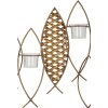 Mauro Ferretti portavelas de pared pez 4 luces 66x9x40,5 cm multicolor