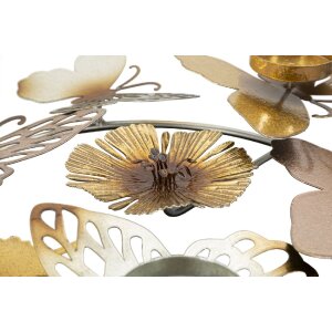 Mauro Ferretti Candelabro Glänzen 3 Lámparas 39x35,5x7 cm Multicolor