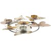 Mauro Ferretti Candelabro Glänzen 3 Lámparas 39x35,5x7 cm Multicolor