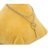 Mauro Ferretti Freno de puerta Triángulo 14x14x20 cm color mostaza con cadena y charms