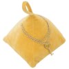 Mauro Ferretti Freno de puerta Triángulo 14x14x20 cm color mostaza con cadena y charms