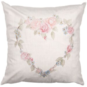 Funda de cojín Clayre & Eef 45x45 cm Beige con...