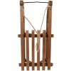 Clayre & Eef 5H0717 Trineo Decorativo Madera Marrón 62x31x20 cm Estilo Retro Vintage