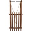 Clayre & Eef Trineo Decorativo Madera Marrón 80x37x20 cm Decoración Navideña Vintage