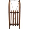 Clayre & Eef Trineo Decorativo Madera Marrón 80x37x20 cm Decoración Navideña Vintage