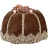 Clayre & Eef Decoración Tarta Marrón-Oro Ø15x10 cm