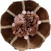 Clayre & Eef Decoración Tarta Marrón-Oro Ø15x10 cm