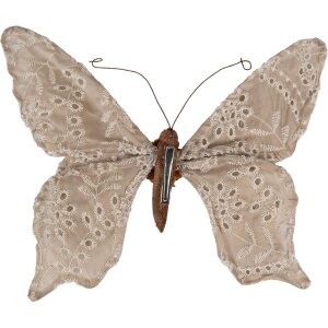 Clayre & Eef Mariposa decorativa Beige 28x4x22 cm...
