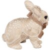 Clayre & Eef Conejo Decorativo Beige 26x15x23 cm Decoración de Pascua estilo campestre