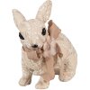 Clayre & Eef Conejo Decorativo Beige 26x15x23 cm Decoración de Pascua estilo campestre