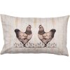 Clayre & Eef funda de cojín RFL36 30x50 cm beige marrón pollos