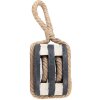 Taco Polea Decorativo Clayre & Eef Negro Marrón 14x12x21 cm Estilo Vintage
