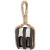 Taco Polea Decorativo Clayre & Eef Negro Marrón 14x12x21 cm Estilo Vintage