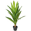 Clayre & Eef 5PL0179 Planta artificial verde 25x25x90 cm estilo botánico