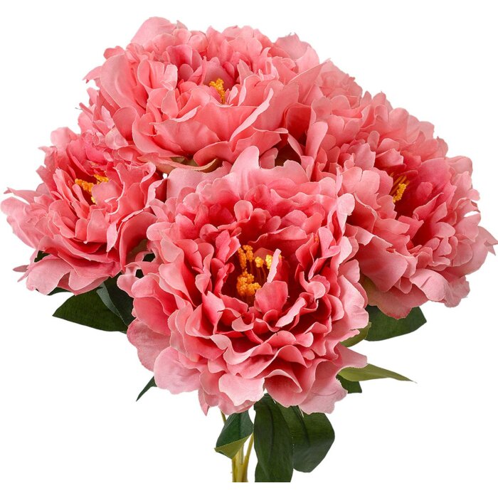 Clayre & Eef 6PL0374 Flor Artificial Rosa 40 cm Flor Decorativa Plástico