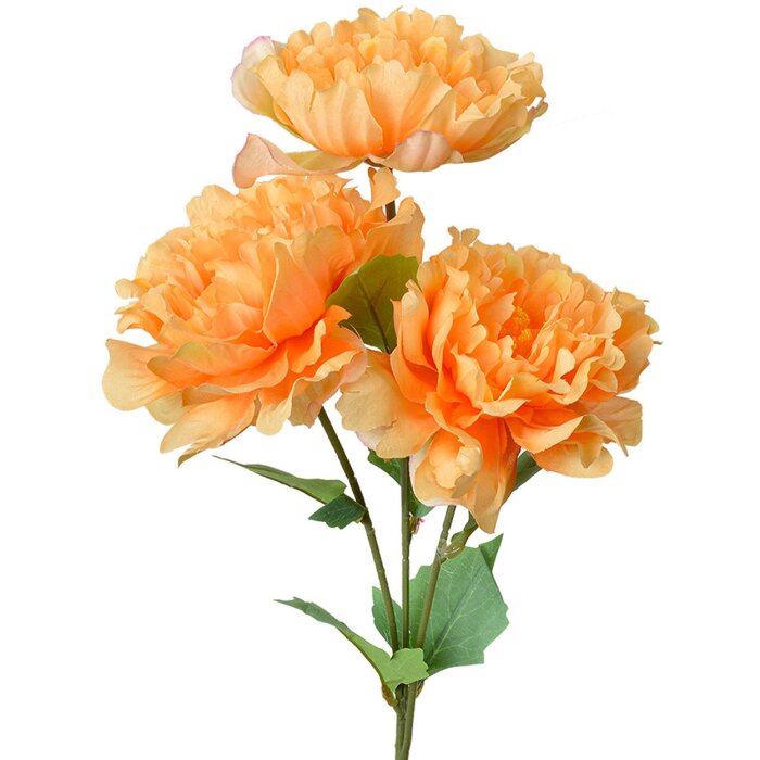Clayre & Eef 6PL0375 Flor artificial naranja 15x10x61 cm plástico