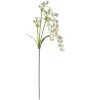 Clayre & Eef Rama decorativa flores blancas 80?cm plástico blanco verde
