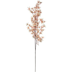 Clayre & Eef Ramo Decorativo Flores 110 cm Beige Verde