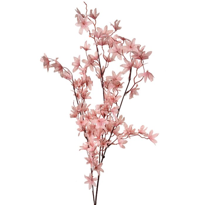 Clayre & Eef Rama Decorativa Flores Rosa 110 cm Plástico