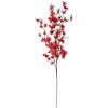 Clayre & Eef rama decorativa flores artificiales rojas 110 cm plástico decoración