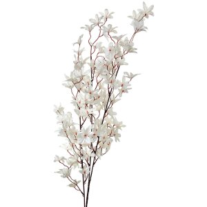 Clayre & Eef rama decorativa flor artificial blanco...