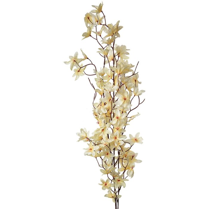 Clayre & Eef rama decorativa flores amarillas 110 cm planta artificial plástico