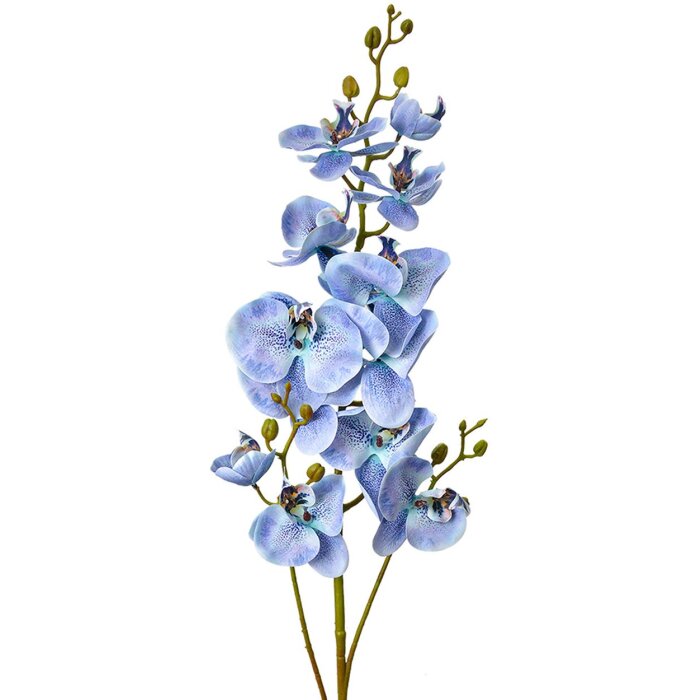Clayre & Eef rama decorativa flores azul-verde 116 cm plástico