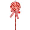 Clayre & Eef 66114R Colgante Piruleta Rojo Blanco 9x2x25 cm Plástico