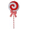 Clayre & Eef 66116 Colgante Piruleta Rojo Blanco 18x4x45 cm Plástico
