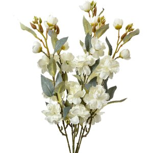 Clayre & Eef rama decorativa flores blancas 51 cm...