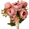 Clayre & Eef 6PL0381P Flor artificial Rosa 12x10x34 cm Plástico