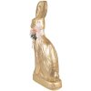 Clayre & Eef conejo decorativo color oro 22x8x40 cm plástico textil
