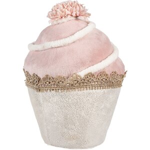 Clayre & Eef Decoración Cupcake Rosa Beige...