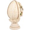 Clayre & Eef Huevo Decorativo Beige Ø20x39 cm Decoración Primaveral Estilo Vintage