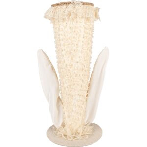 Clayre & Eef 65933 Sombrero Decorativo Beige 20x20x45 cm Estilo Vintage